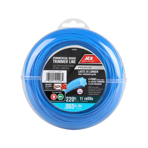 [7215551] Ace Commercial Grade 0.065 in. D X 220 Ft. L Trimmer Line