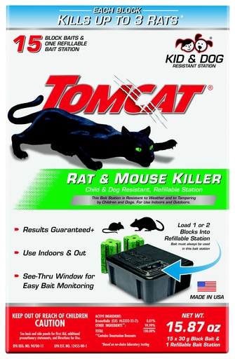 [7566896] Tomcat Bait Station Blocks for Mice and Rats 1 Pk