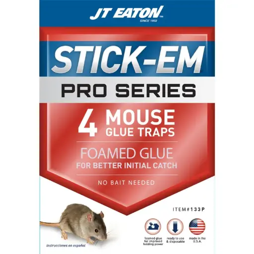 [7567324] JT Eaton Stick-Em Pro Series Glue Trap for Mice 4 Pk