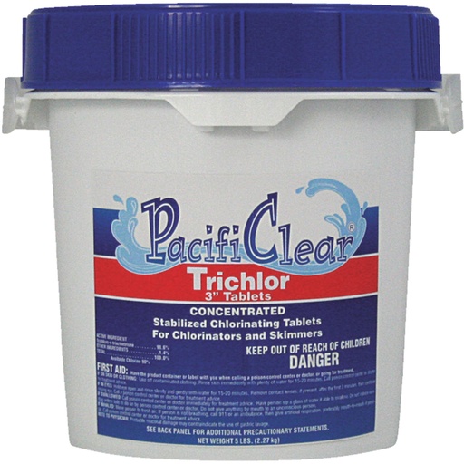 [800406] 3" CHLORINE TABLET 5LB. PACIFICL