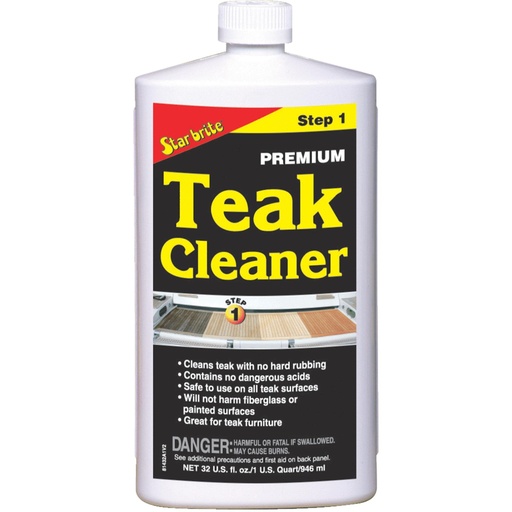 [81613] Starbrite - Premium Teak Cleaner - Step 1 - 32 Oz. - 81432