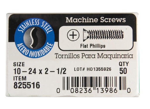 [825516] 18-8 FH PH MS10-24X2 1/2 CJ50