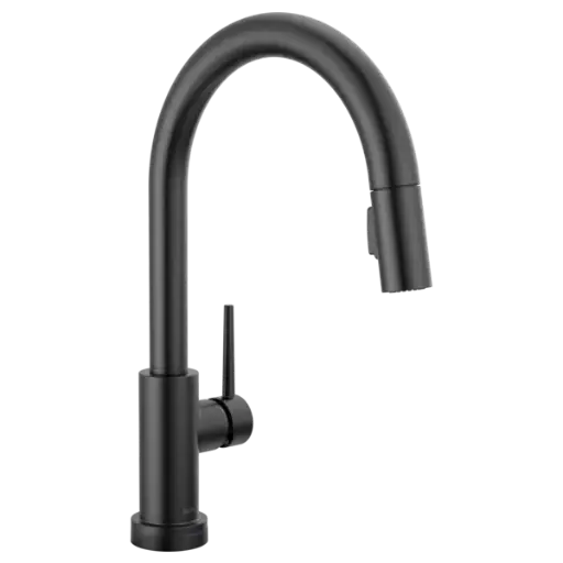 [9159TBLDST] Delta 9159T-DST Trinsic Pull-Down Kitchen Faucet with on/Off Touch Activation Magnetic Docking Spray Head - Includes Lifetime Warranty (5 Year on