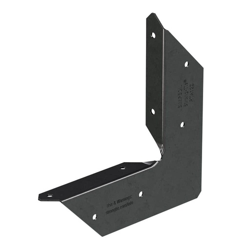 [ANCLAJE309] Outdoor Accents ZMAX, Black Powder-Coated Rigid Tie Angle for 1 X 2 Joist/Post