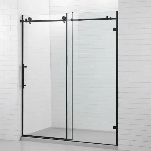 [B-3528-CL] PT. DUCHA 38"X 79" CLEAR/BLK
