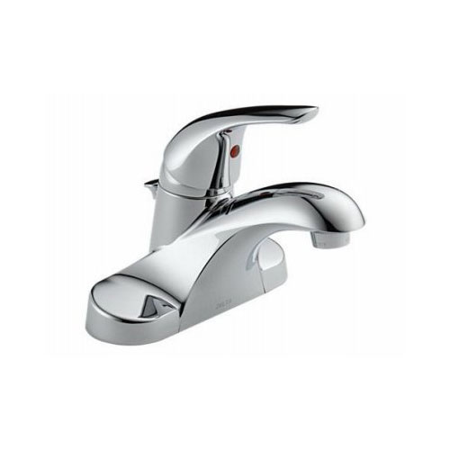 [B510LF-PPU-ECO] Delta Foundations Chrome Traditional Pop-up Bathroom Sink Faucet 4 in