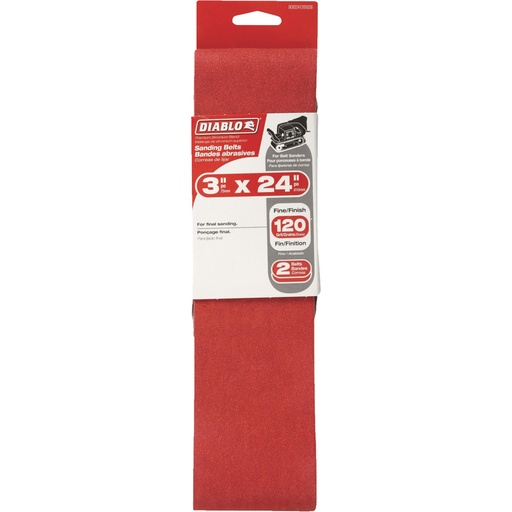 [DCB324120S02G] DIABLO LIJA BANDA 3"X24"G120 PK2