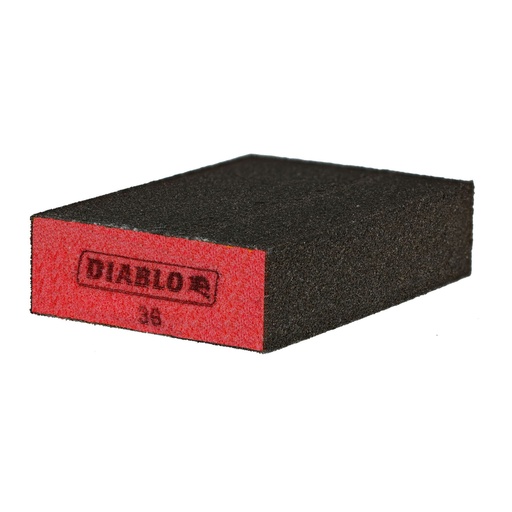 [DFBBLOCCRS03G] Diablo 4 in. L X 2-1/2 in. W X 1 in. 36 Grit Coarse Block Sanding Sponge