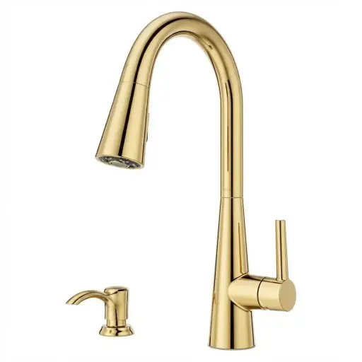 [F-529-7BARBG] PFISTER BARULLI FAUCET (F-529-7BARBG) BRUSHED GOLD FINISH