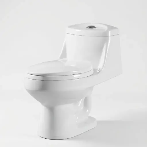 [HET802] OUTBROOK INODORO ELONGADO ONE PIECE BLANCO - LORRAINE