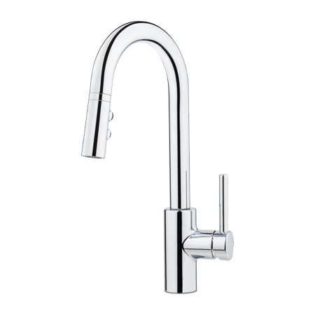 [LG572-SAC] Pfister LG572-SA Stellen 1.8 GPM Single Hole Pull Down Bar Faucet with Pforever Seal - Includes Escutcheon Polished Chrome Faucet Bar Single Handle