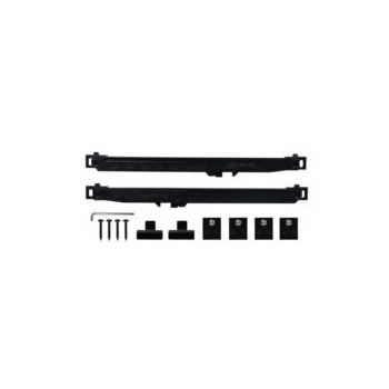 [N700112] BARN DOOR HDWE SOFT CLOSE BLACK