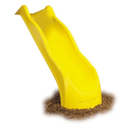 [NE3052] Swing-N-Slide Yellow Plastic Speed Wave Slide for Backyard Swing Sets with Lifetime Warranty  for 4 Foot Deck Heights