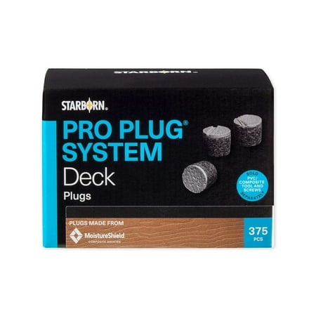[PXA545375] Starborn Pro Plugs for MoistureShield Vision Smokey Gray Decking - 375 Count