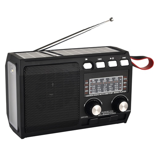 [R38120] RADIO SOLAR PALANCA LED LIGHT