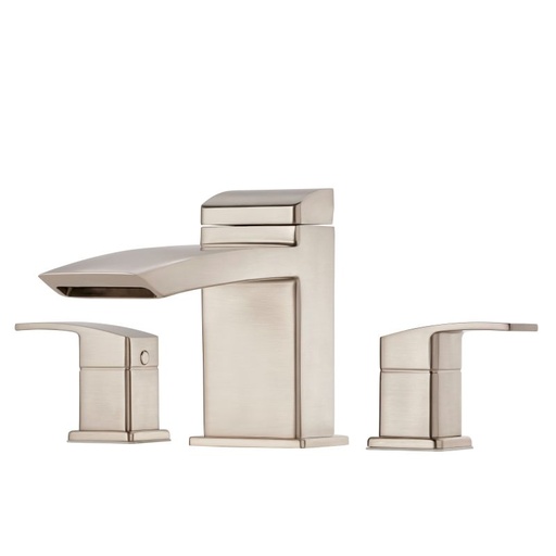 [RT6-5D1K] Pfister RT6-5D1 Kenzo Deck Mounted Roman Tub Filler Trim Brushed Nickel Faucet Roman Tub Double Handle