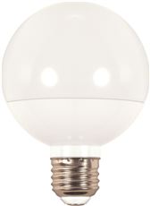 [S9201] Satco 6w G25 Globe LED 450Lm 3000K Warm White Dimmable Bulb - 40w Equiv