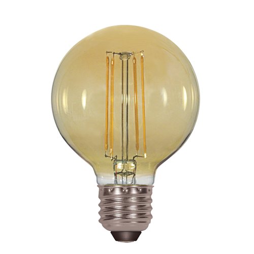 [S9584] Antique Filament LED 4.5W G25 Globe 2000K Vintage Satco S9584 Bulb - 40w Equiv