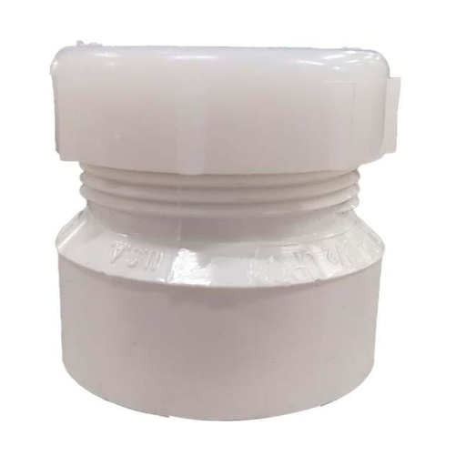 [440000190] 1-1/2 in. X 1-1/4 in. PVC DWV Female Trap Adapter with Washer/P-Nut