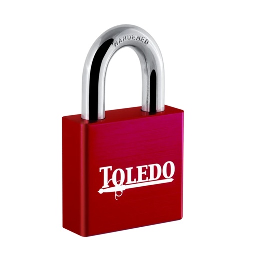 [380009347] TOLEDO CANDADO ALUM TBK200AL RED