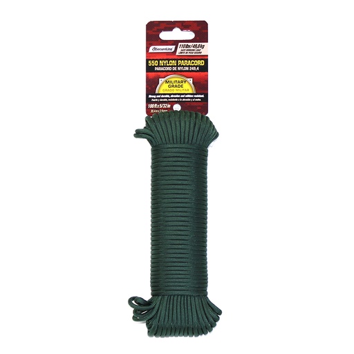 [7337637] PARACORD GRN 5/32"X100'