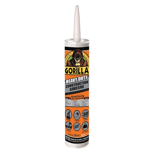 [1590801] Gorilla All Purpose Construction Adhesive 9 Oz.