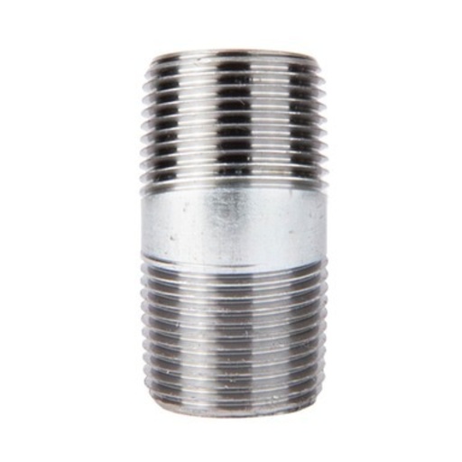 [4124160] BK Products 3/4 in. MPT X 2 in. L Galvanized Steel Nipple