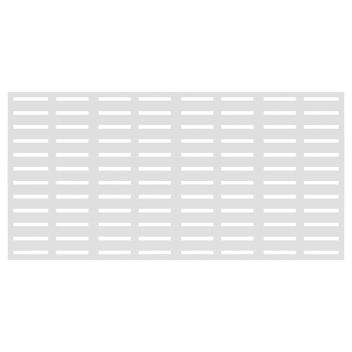 [73045664] 3 Ft. X 6 Ft. Boardwalk White Polypropylene Decorative Screen Panel