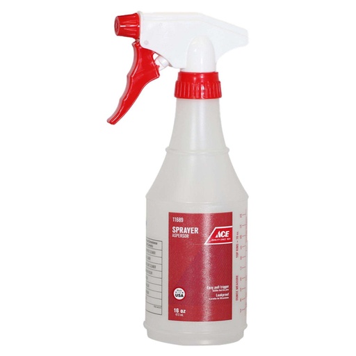 [11689] SPRAY BOTTLE RD/WHT 16OZ