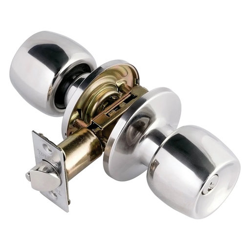 [380009001] Toledo Malaga Stainless Steel Entrance Knobset  6.57 in