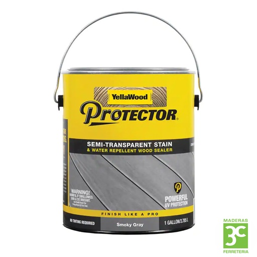 [420030004] Protector 1 Gal. Smoky Gray Semi-Transparent Deck Stain and Sealer