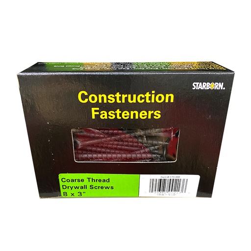 [CTC300] DRYWALL SCREW #8X3" CT 1LB