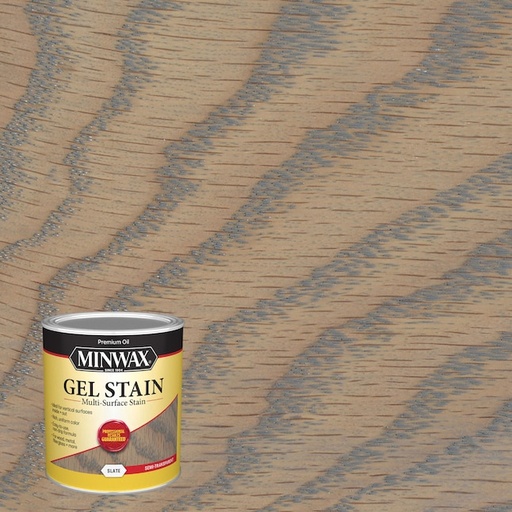 [1019918] Minwax Gel Stain Semi-Transparent Slate Oil-Based Gel Stain 1 Qt