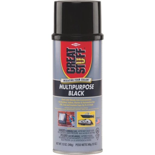 [1629625] Multi-Purpose Foam Sealant, Black, 12-oz