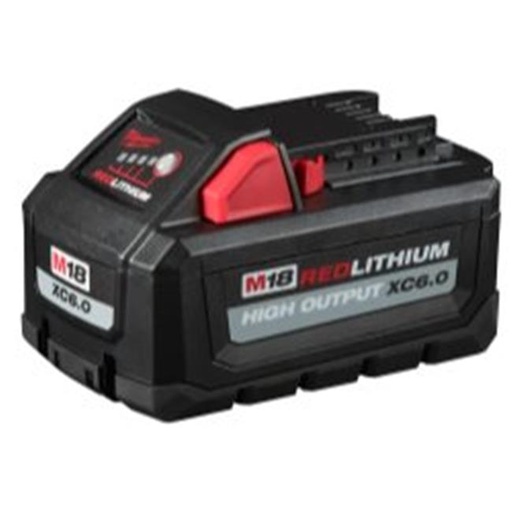 [2033351] Milwaukee M18 RedLithium XC 6 Ah Lithium-Ion High Output Battery Pack 2 Pc