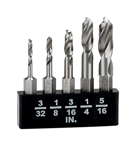 [2365633] STUBBY DRILL BITS MTL5PK