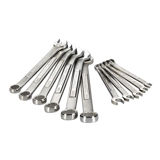 [2466027] CRAFTSMAN SAE Combination Wrench Set with Tool Roll, 11pc - CMMT10946