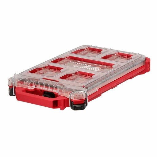[2837672] Milwaukee PACKOUT Storage Organizer Impact-Resistant Poly 5 Compartments Red