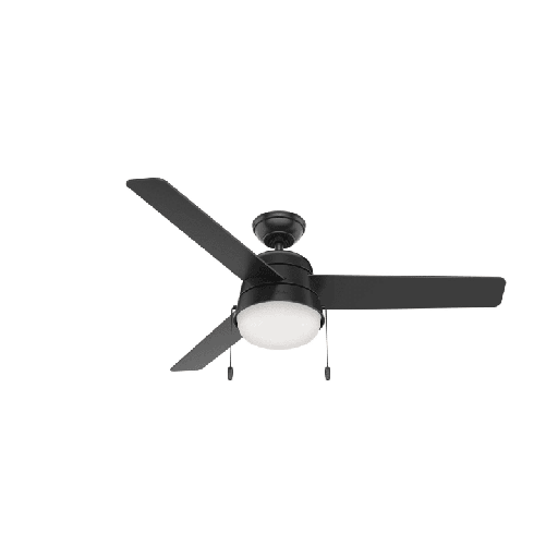 [3014012] Hunter Aker 52 in. Matte Black LED Indoor and Outdoor Ceiling Fan