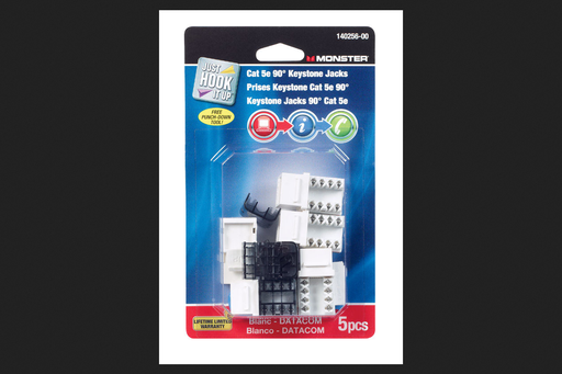 [3214020] CAT-5E KEYSTONE JACK 5PK