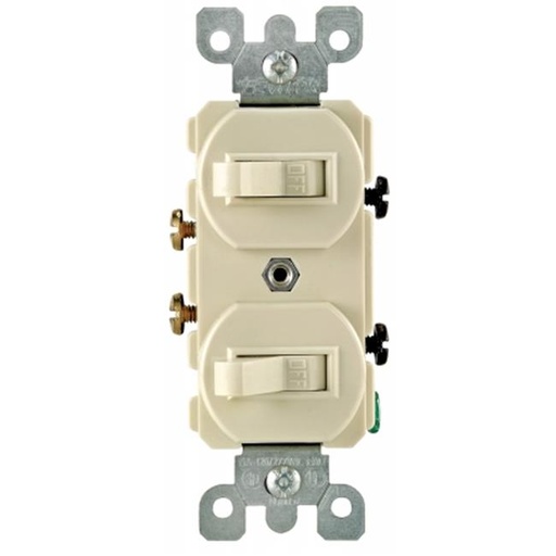 [3235199] Leviton 15 Amps Single Pole Toggle Switch White 1 Pk