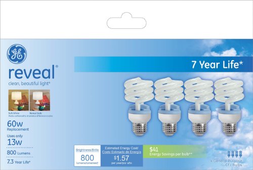 [3392610] BULB CFL 13W REVEAL 4PK