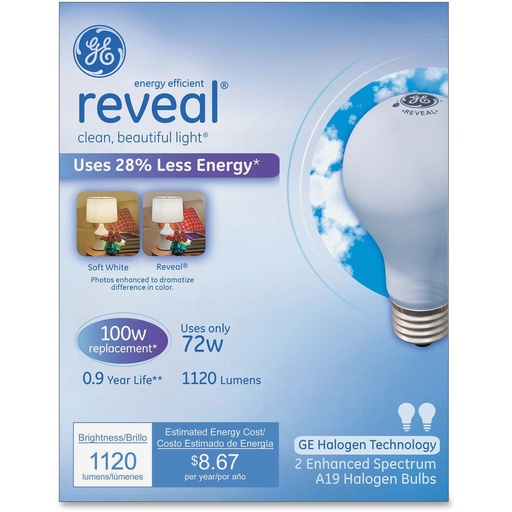[3392677] BULB HAL REV 72W SW 2PK