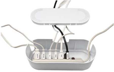[3408416] CABLE TIDY ORGANIZER WHT