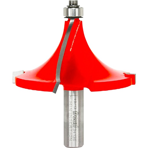 [34136F] Freud 1-1/4 in. Radius Quadra-Cut Rounding Over Bit with 1/2 in. Shank - 34-136