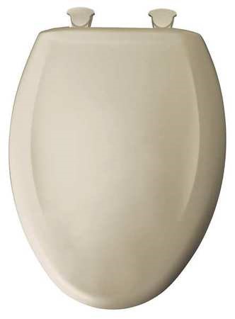 [362000630] Residential Slow Close Plastic Toilet Seat, with Cover, Plastic, Bone