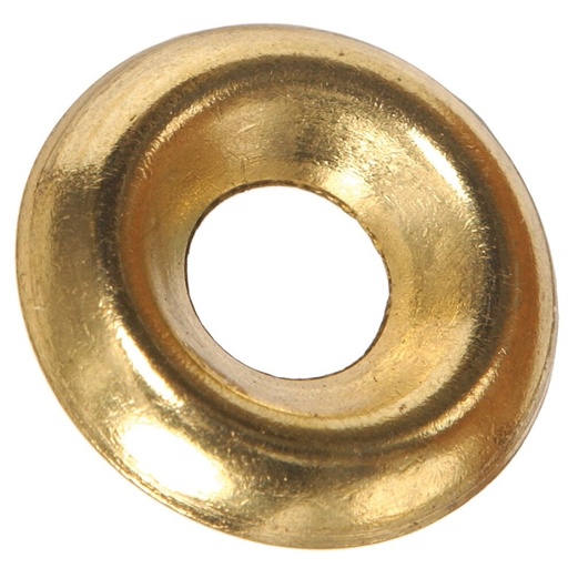 [40001257H] The Hillman Group 1257#8 Brass Countersunk Finishing Washer 48-Pack