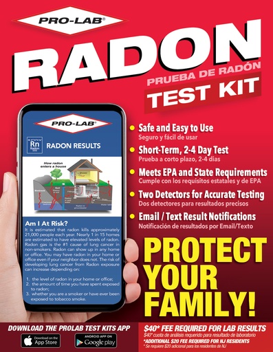 [426293] Pro-Lab Radon Gas Test Kit 1 Pk