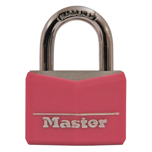 [5561550] Master Lock 40mm Keyed Lock Pink: Padlock for Lockers, Backpack, Tool Box, Cabinet, Hardened Steel, Pin-Tumbler Mechanism