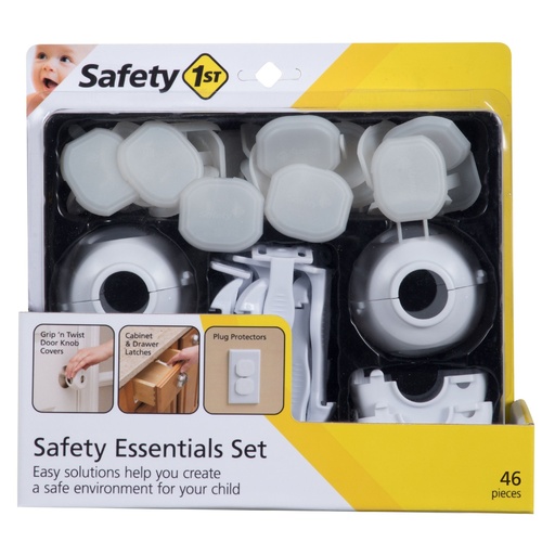 [5681143] Safety 1st Safety Essentials Childproofing Kit - White 46pc